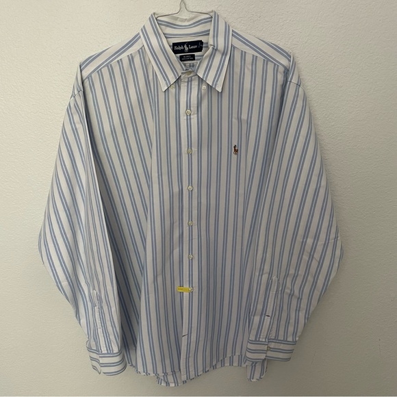 Ralph Lauren Blake 100% Cotton Button Down Men’s Shirt Size XL - Picture 4 of 12